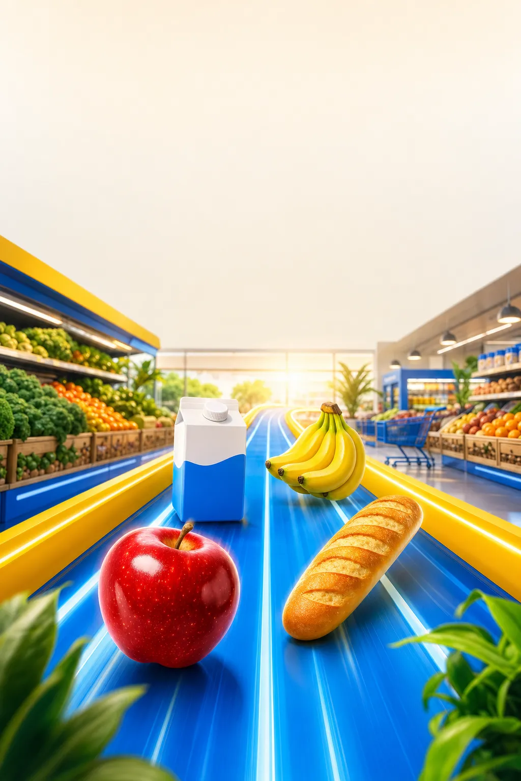 Demo Corrida da marca fictícia Mercado Bom Dia